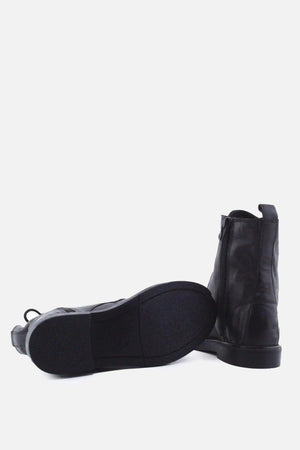 Zara Zipper Laces Chelsea Ankle Boots | 100% Authentic Leather - sundaybazar