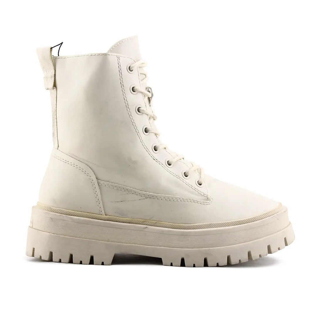 Stradivarius Zipper Lace Up Ankle Boot | 100% Authentic Leather