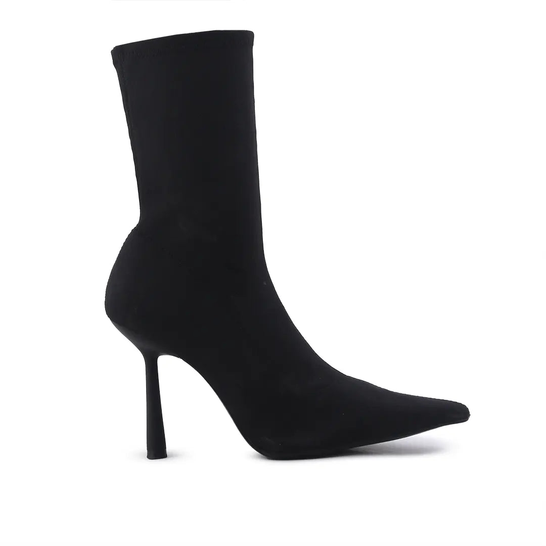 Zara Zipper Textile Ankle Boot
