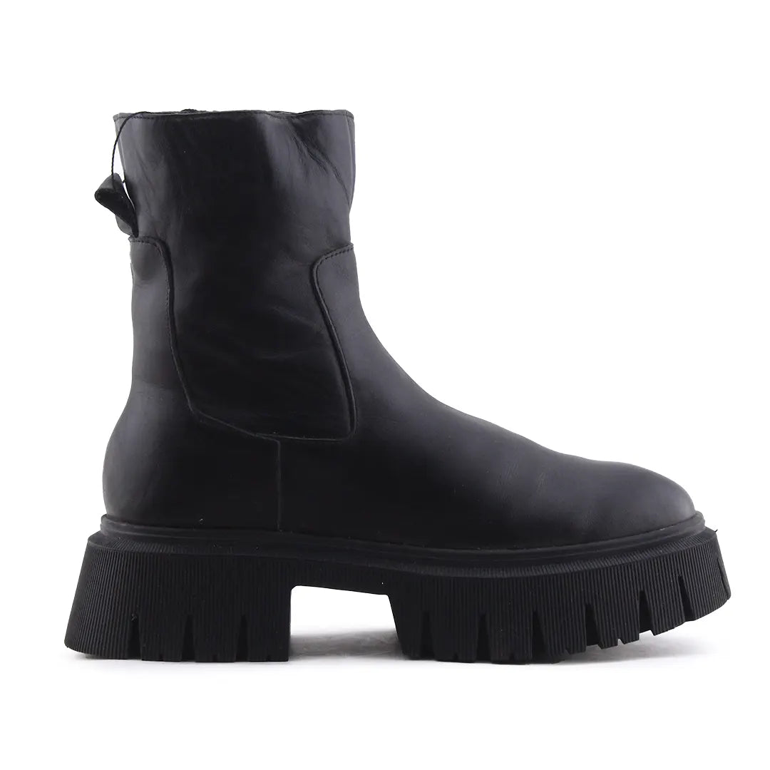 Zara Zipper Ankle Boot | 100% Authentic Leather