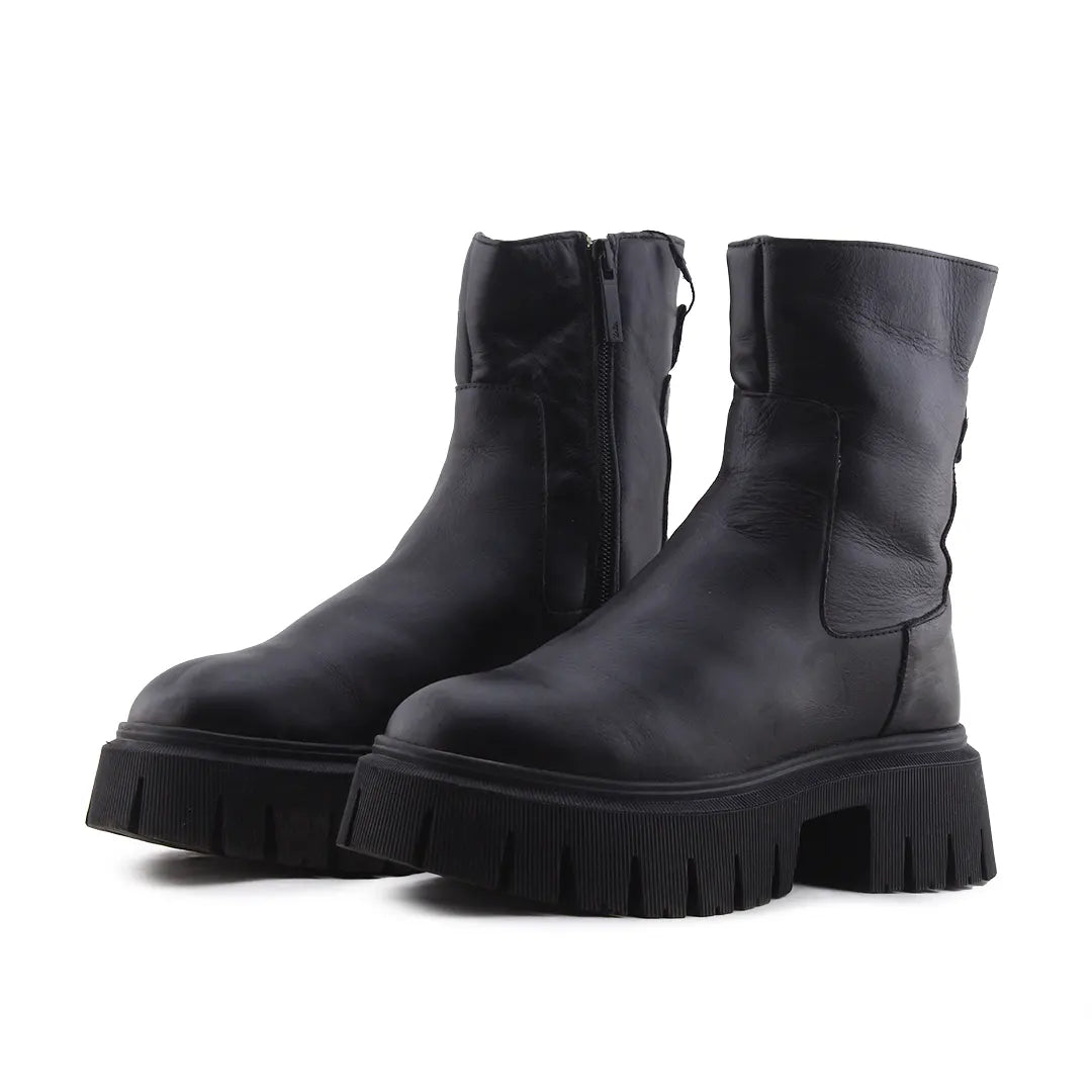 Zara Zipper Ankle Boot | 100% Authentic Leather