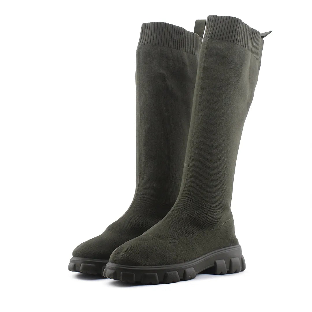 European Brand Sock Knee High Boot