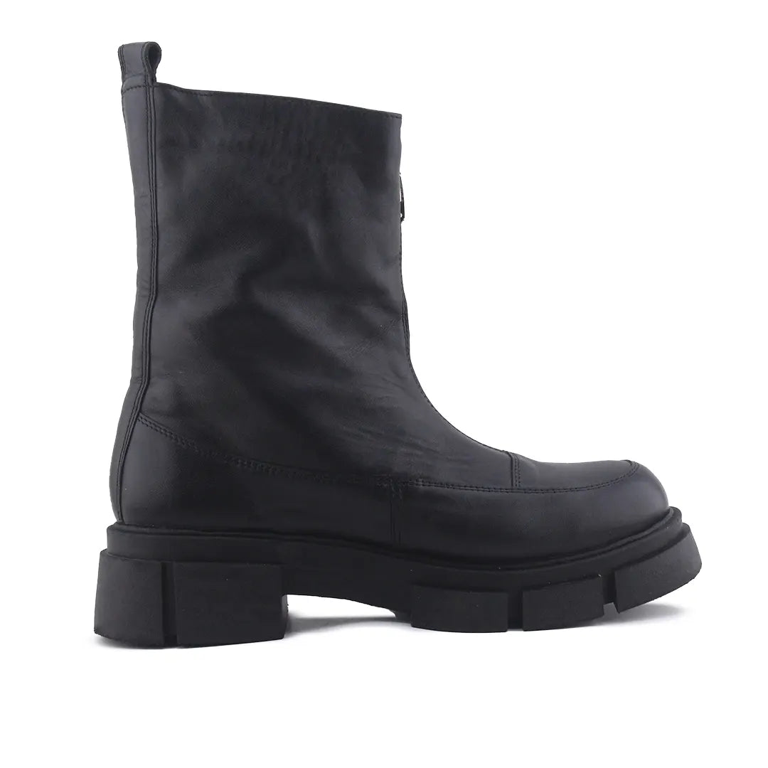 European Brand Zipper Ankle Boot | 100% Authentic Leather