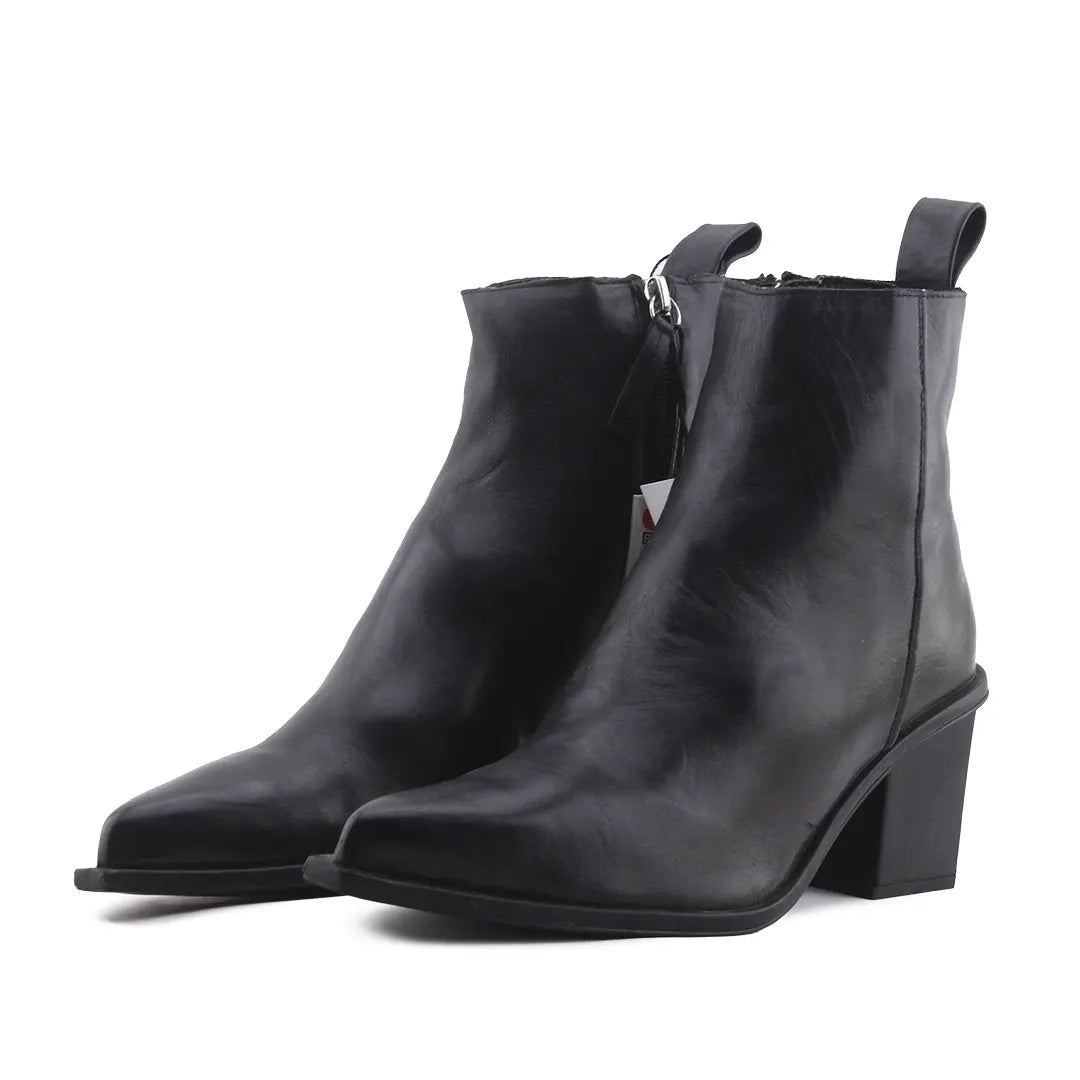 Zara Zipper Ankle Boot | 100% Authentic Leather
