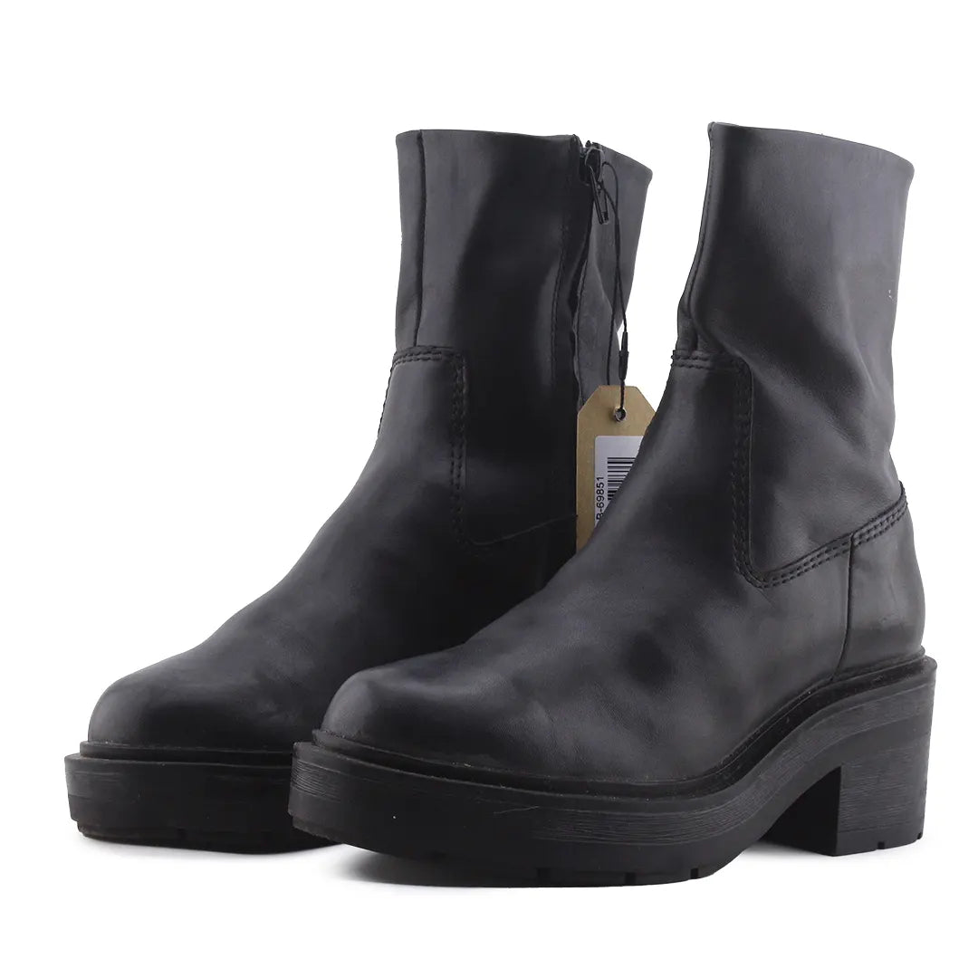 Zara Zipper Ankle Boot | 100% Authentic Leather