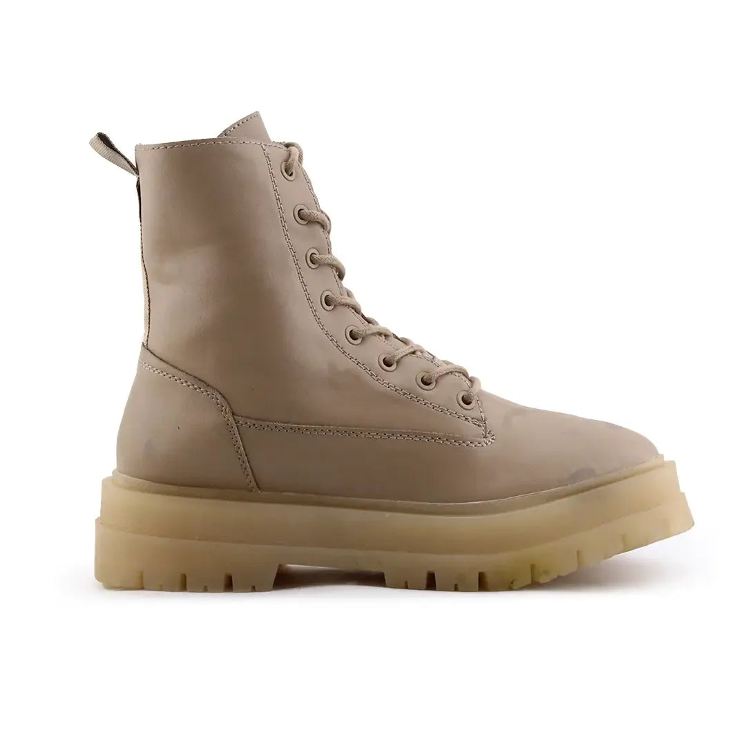 Stradivarius Zipper Lace Up Ankle Boot | 100% Authentic Leather