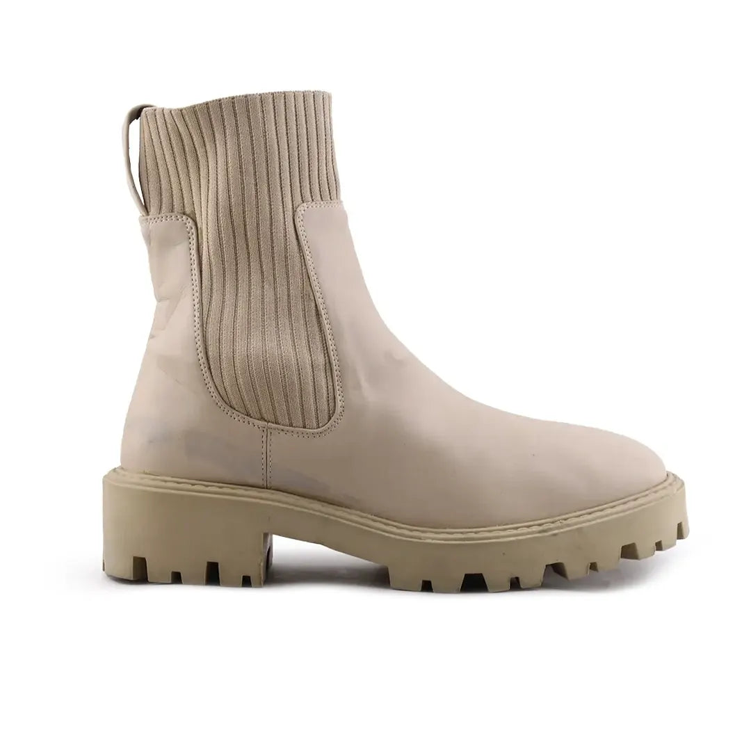 Lefties Stretchable Ankle Boot | 100% Authentic Leather