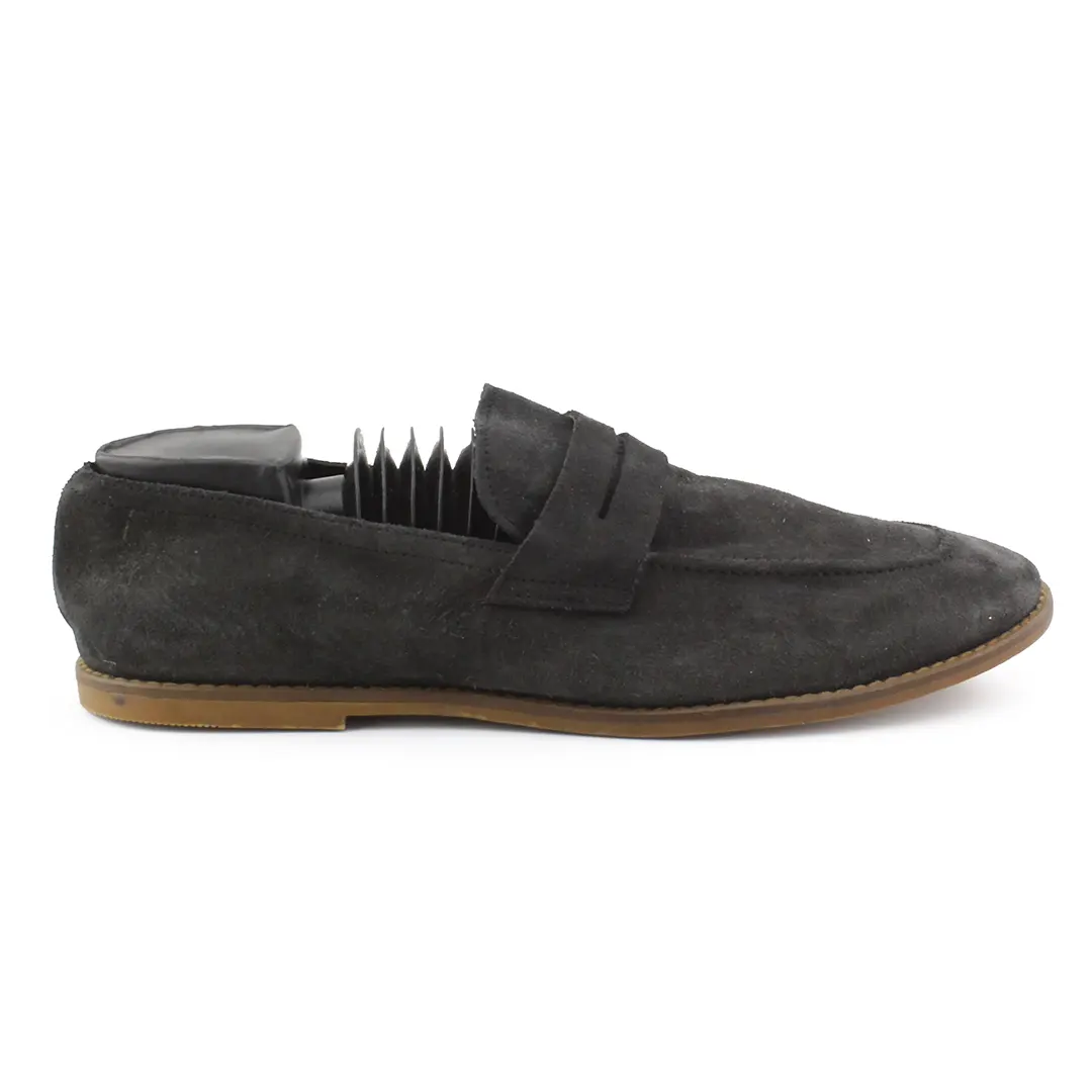 Zara Suede Penny Loafers