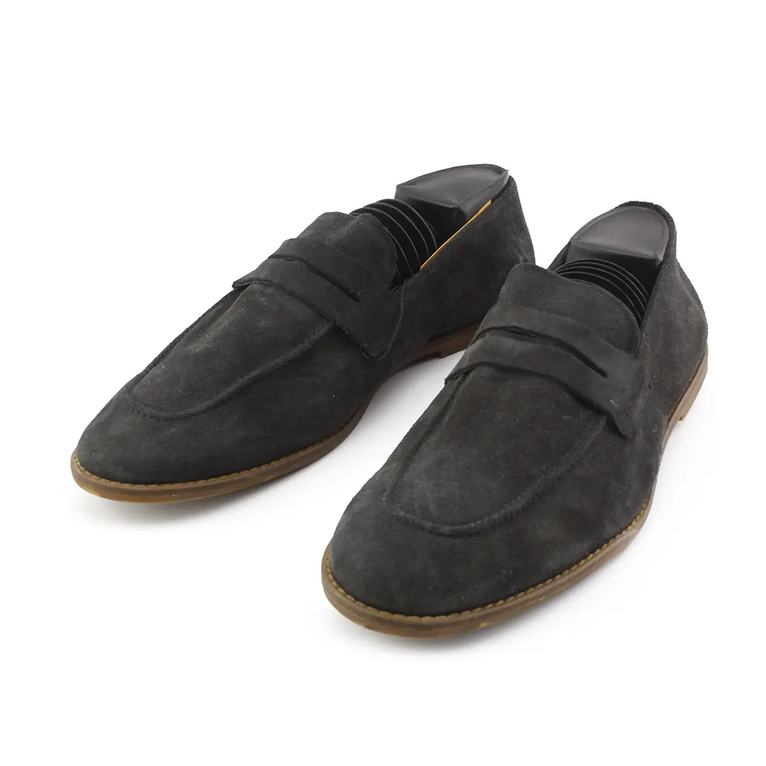 Zara Suede Penny Loafers