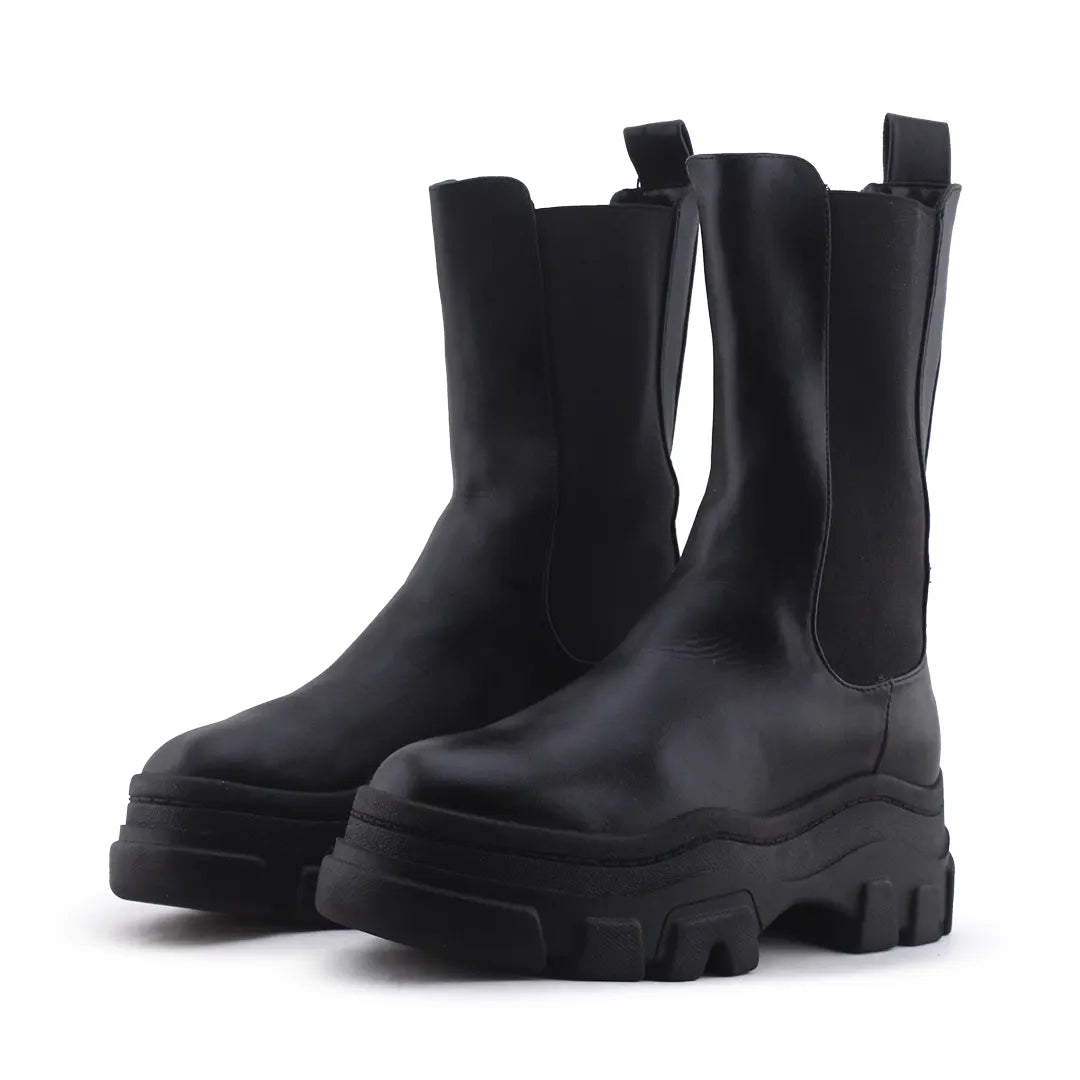 Bershka Stretchable Ankle Boot | 100% Authentic Leather