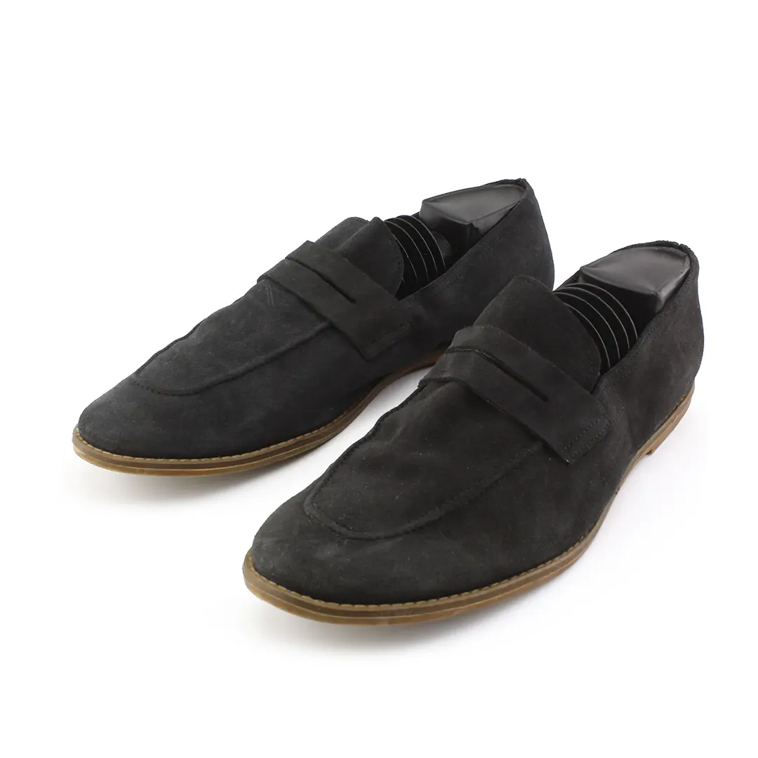Zara Suede Penny Loafers