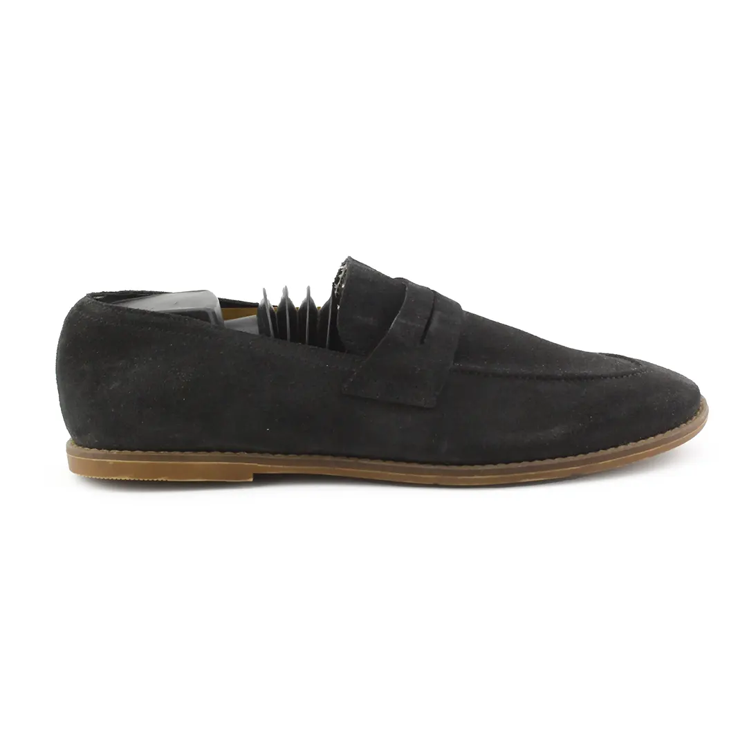 Zara Suede Penny Loafers