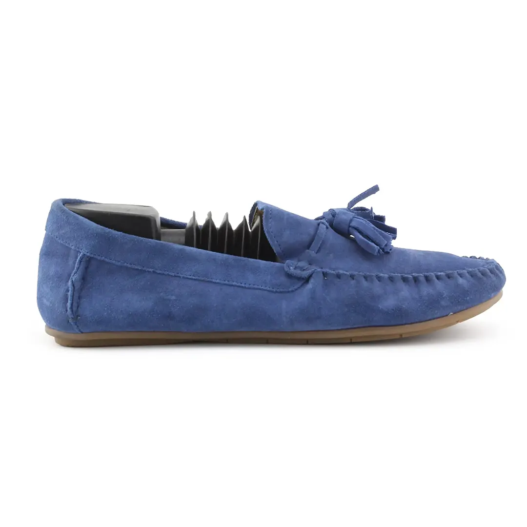 Zara Suede Penny Loafers