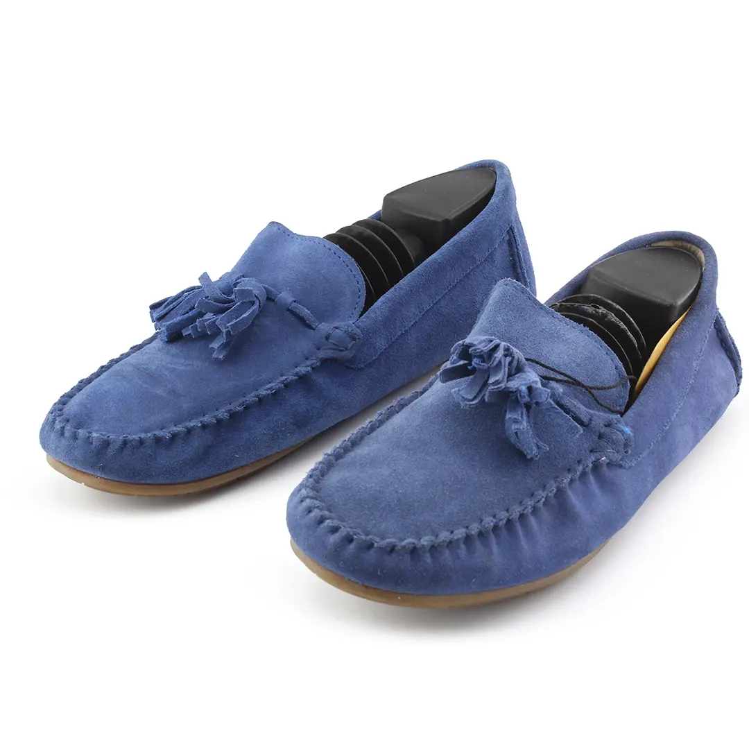 Zara Suede Penny Loafers