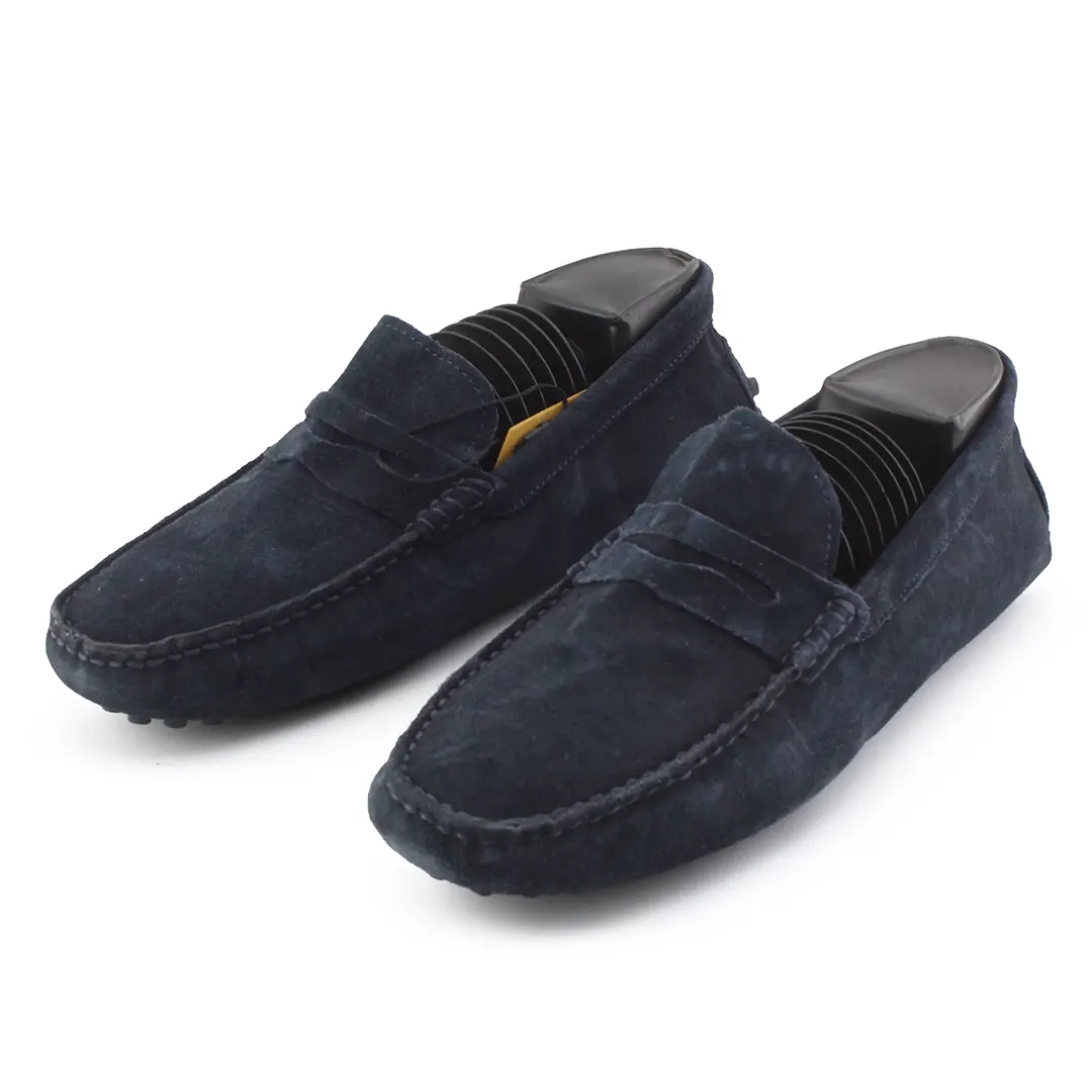 Zara Suede Penny Loafers