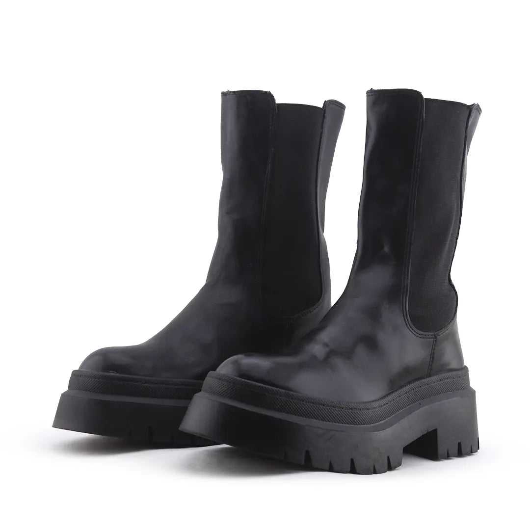 Pull & Bear Stertchable Ankle Boot | 100% Authentic Leather