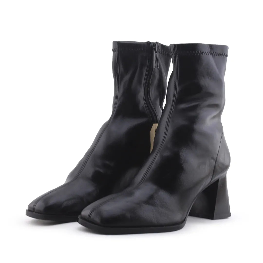 Stradivarius Zipper Ankle Boot | 100% Authentic Leather