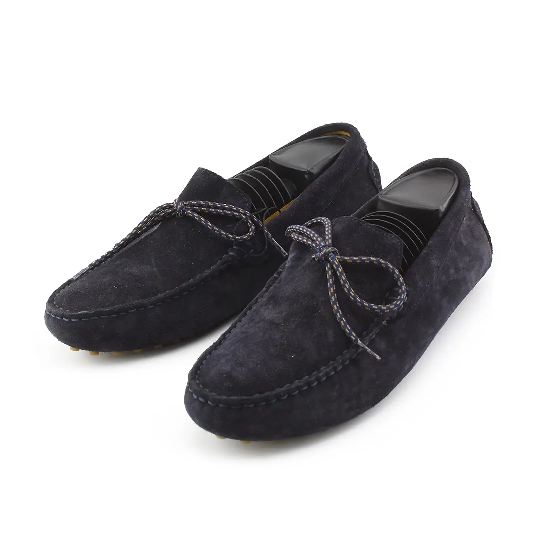 Zara Suede Penny Loafers