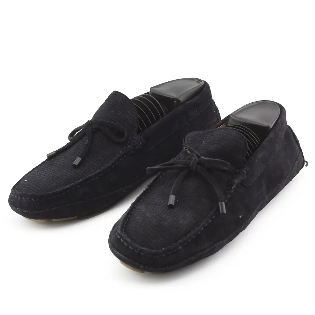 Zara Suede Penny Loafers