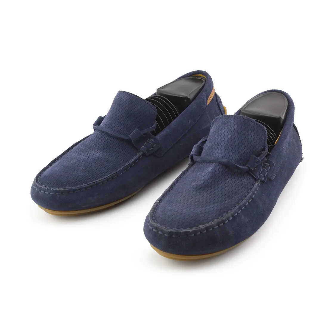 Zara Suede Penny Loaferss