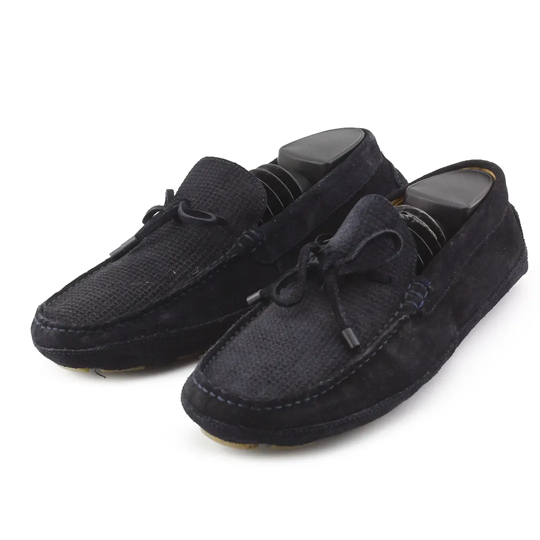 Zara Suede Penny Loafers