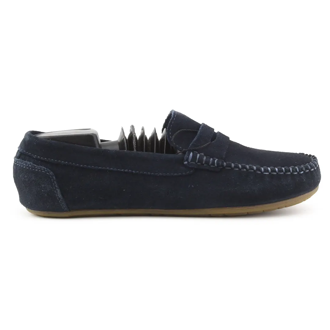 Zara Suede Penny Loafers