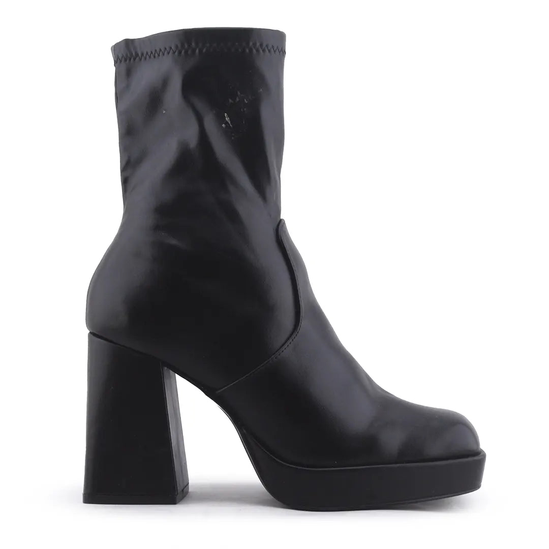 Pull & Bear Zipper Ankle Boot | 100% Authentic Leather
