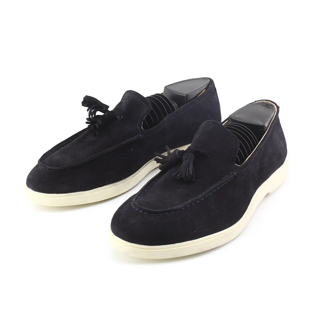 Zara Suede Penny Loafers