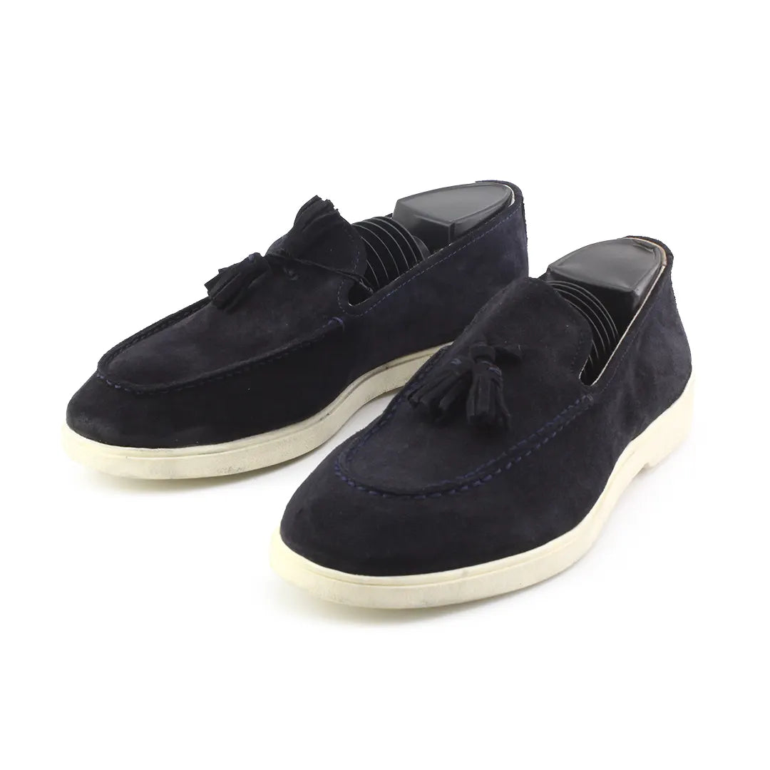 Zara Suede Penny Loafers