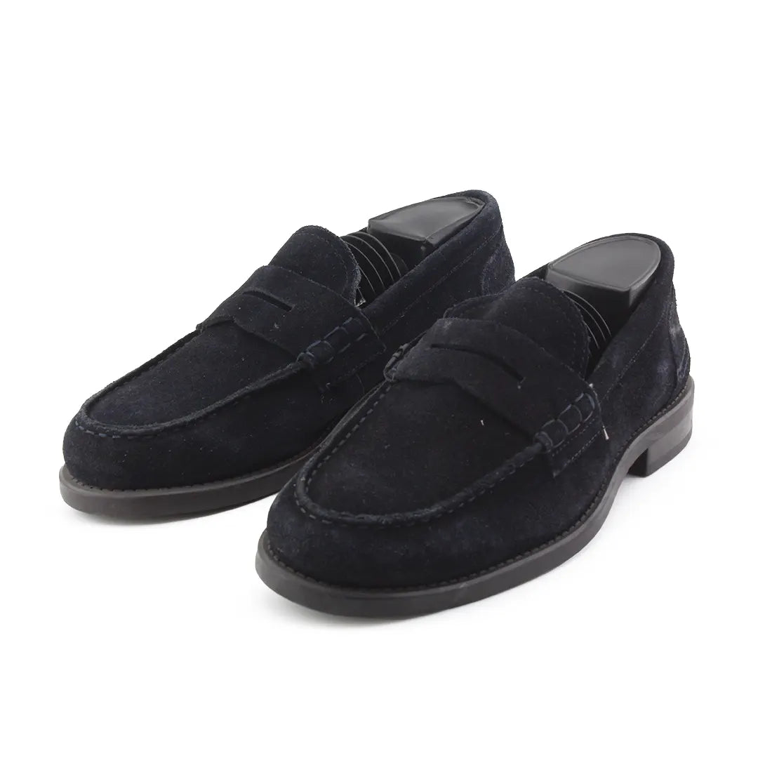 Zara Suede Penny Loafers