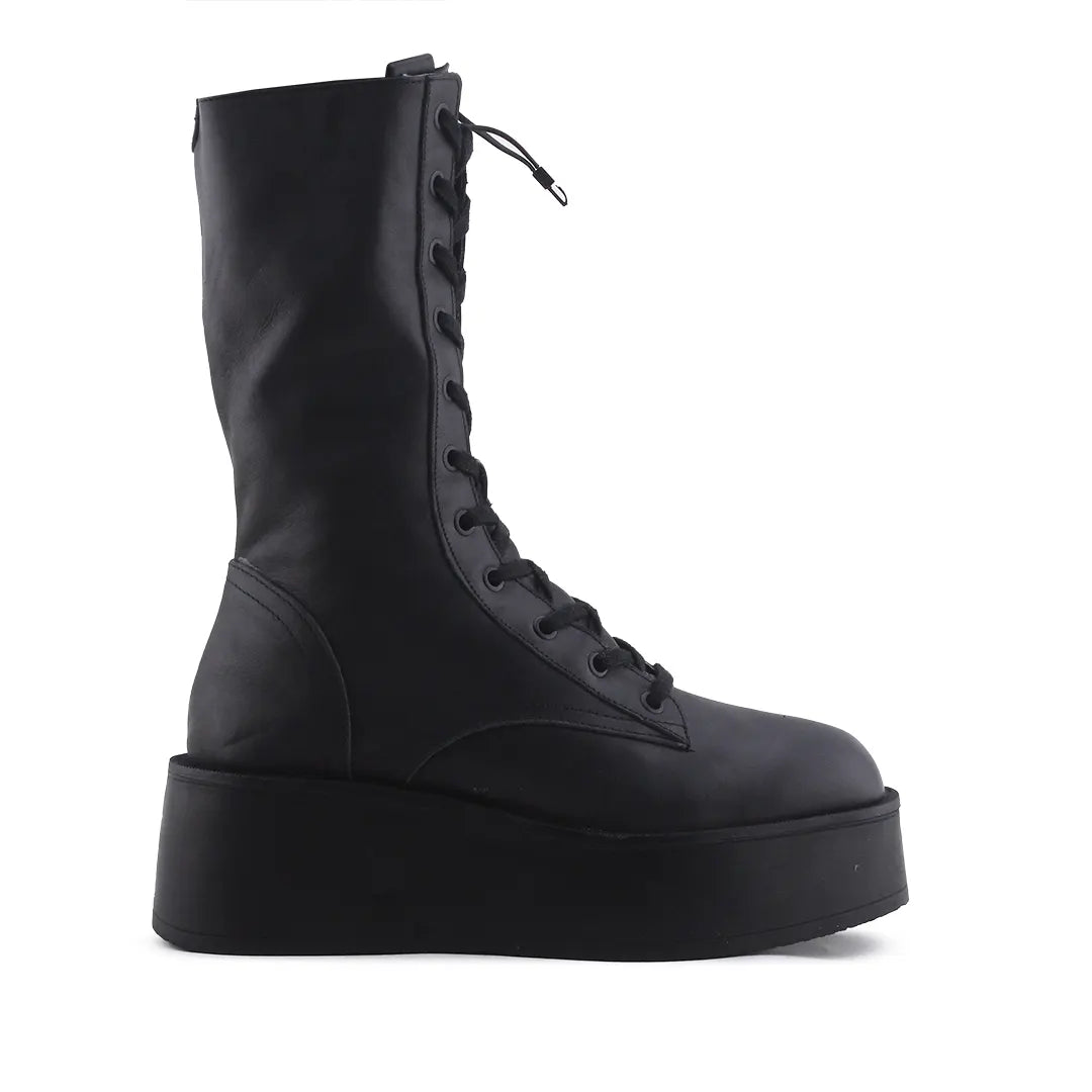 Zara Zipper Lace Up Ankle Boot | 100% Authentic Leather