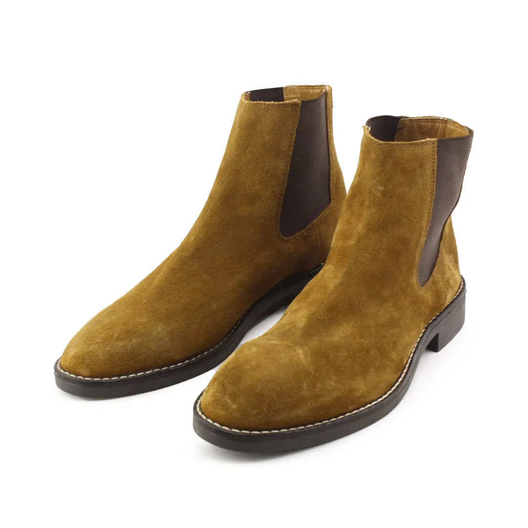 Zara Suede Chelsea Ankle Boot