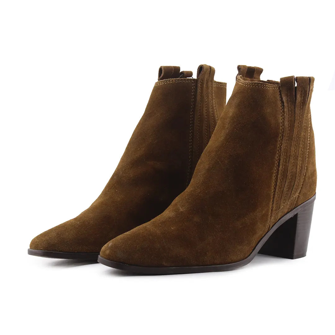 Mango Stretchable Suede Ankle Boot