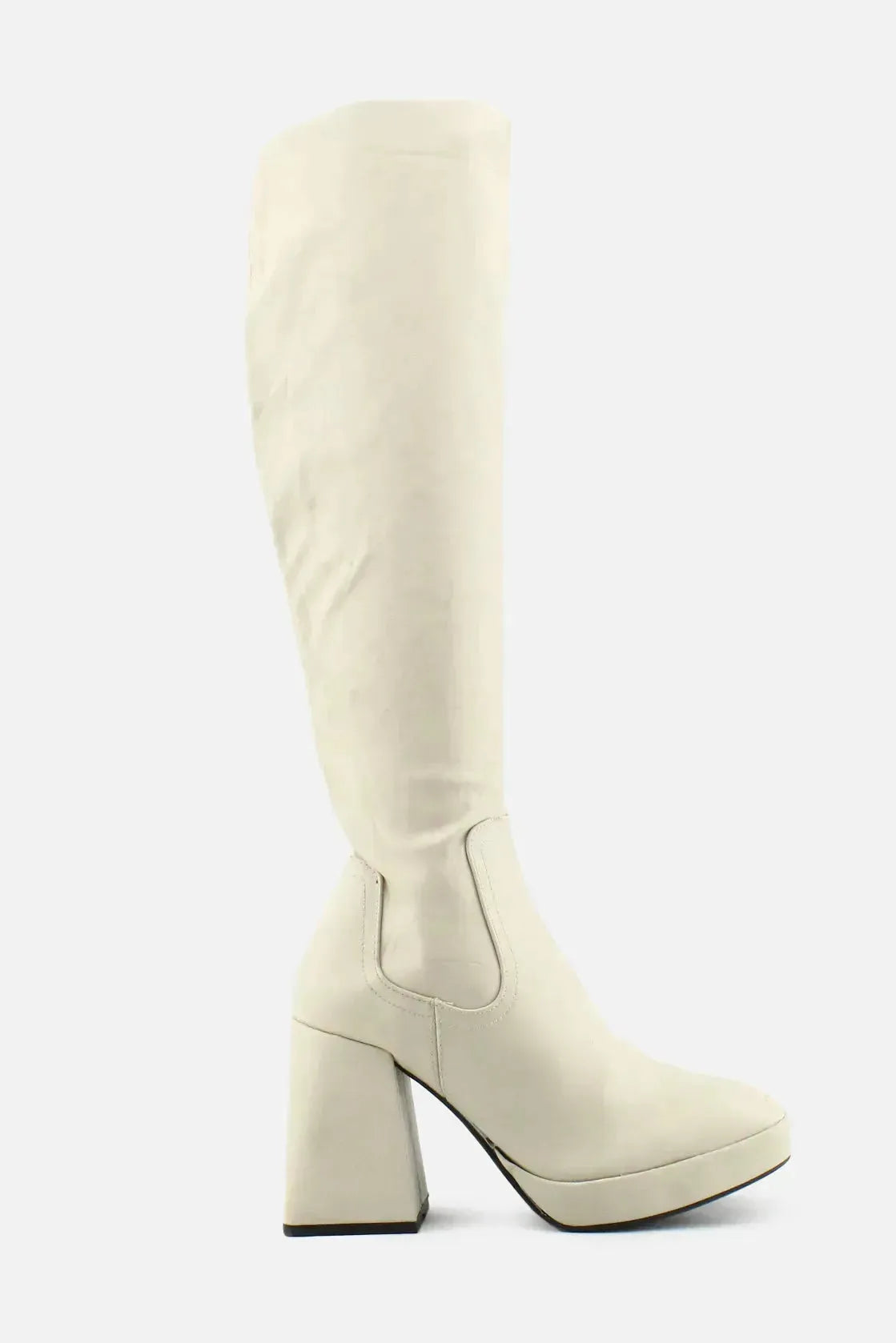 Pull & Bear Zipper Over The Knee Boot | 100% Authentic Leather