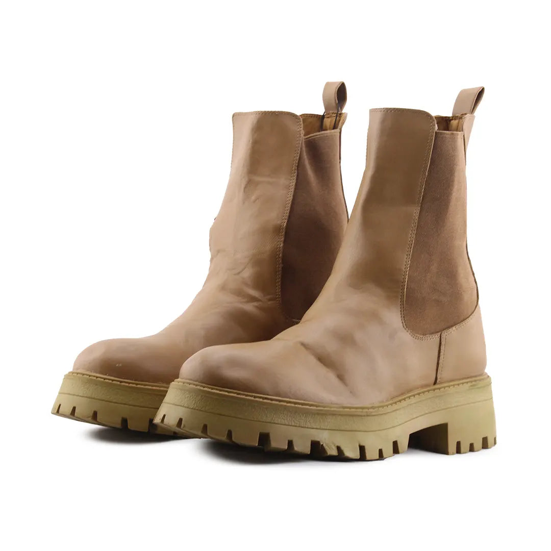 Pull & Bear Stretchable Ankle Boot | 100% Authentic Leather