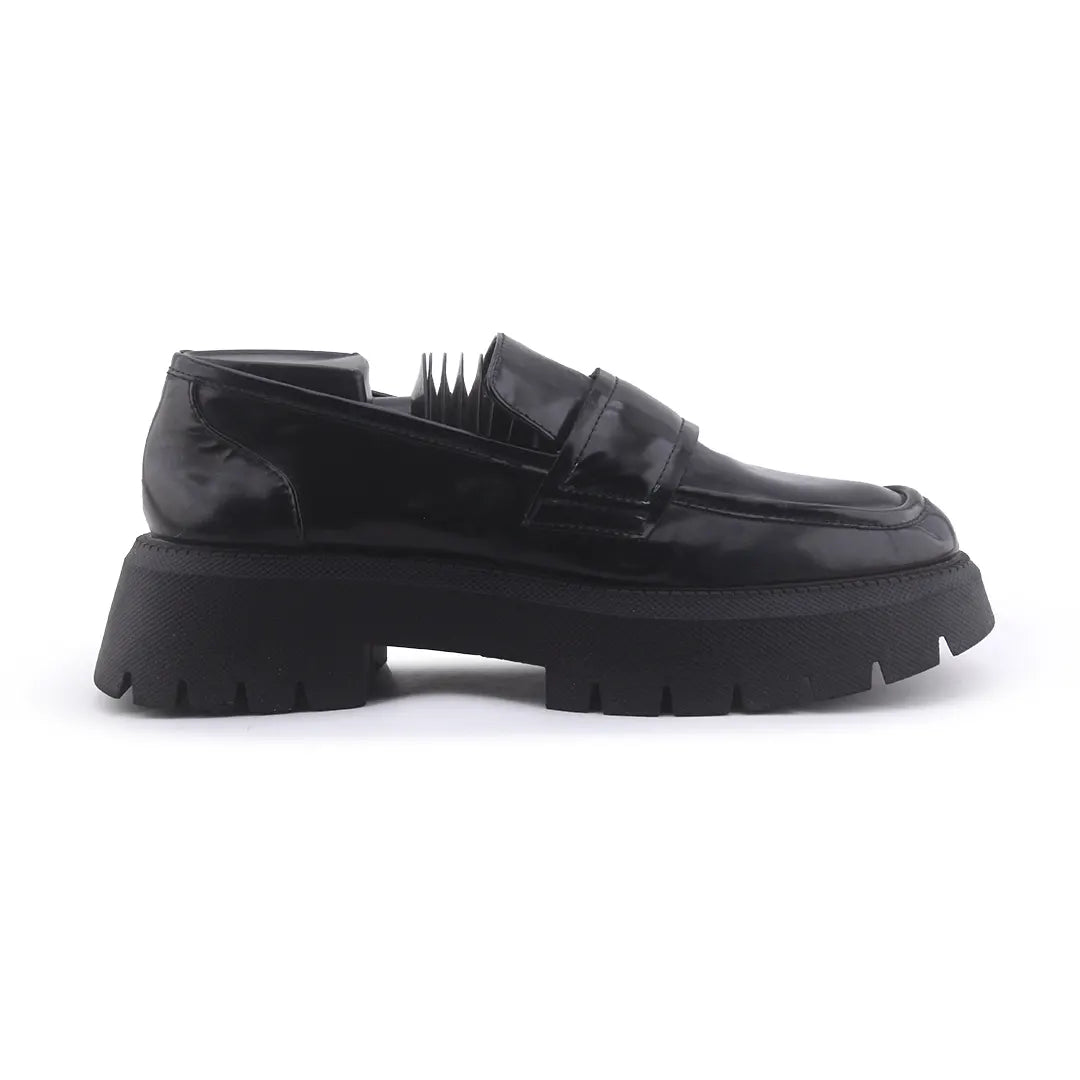 Zara Penny Strap Patent Loafers