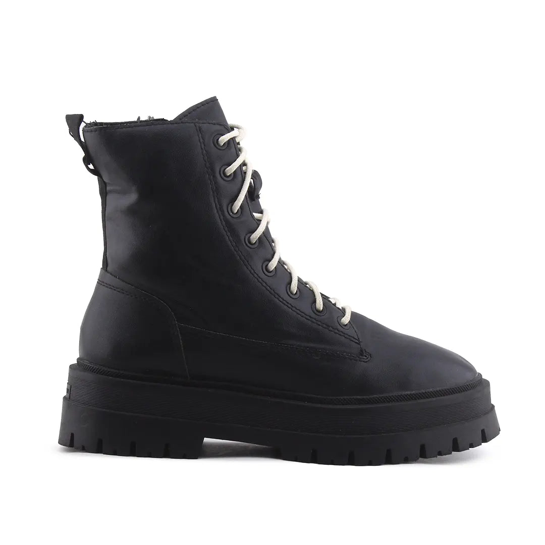 Stradivarius Zipper Lace Up Ankle Boot | 100% Authentic Leather