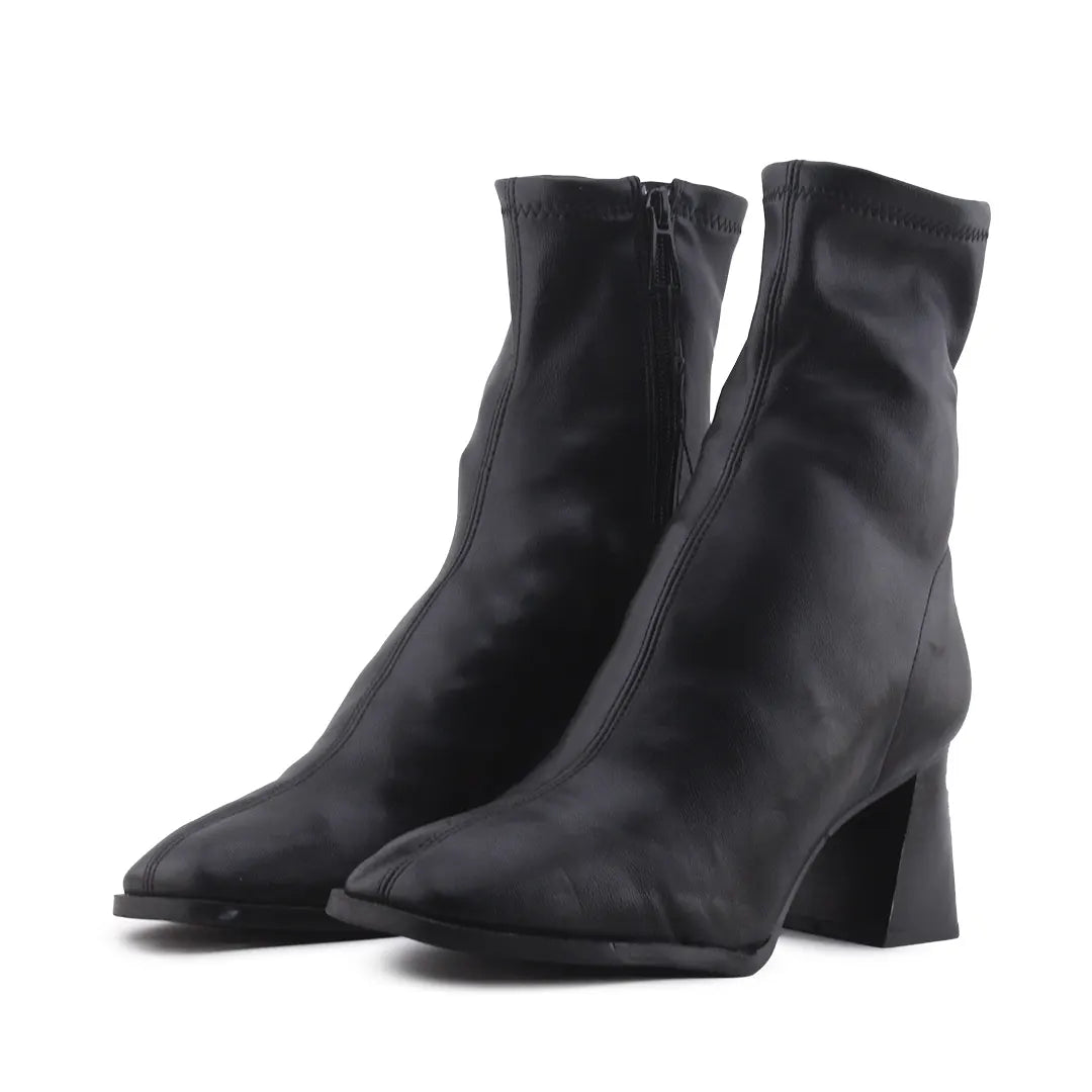 Stradivarius Zipper Ankle Boot | 100% Authentic Leather