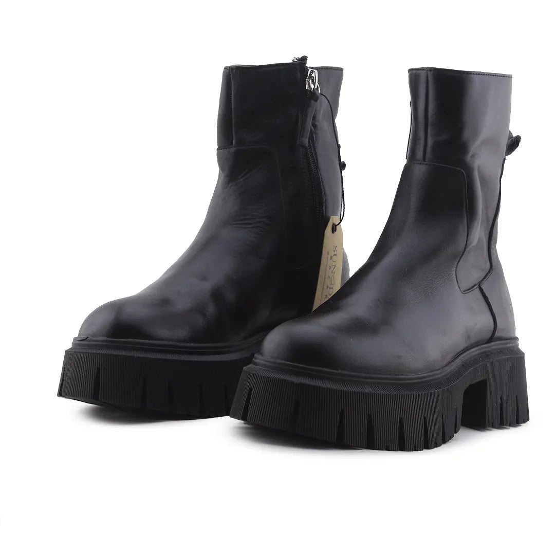 Zara Zipper Ankle Boot | 100% Authentic Leather