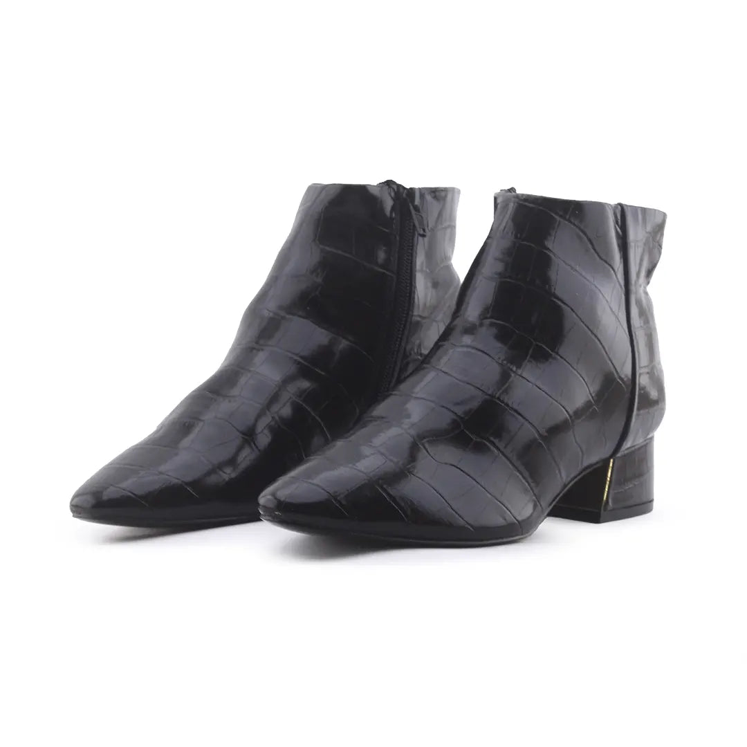 Mango Zipper Ankle Boot | 100% Authentic Leather