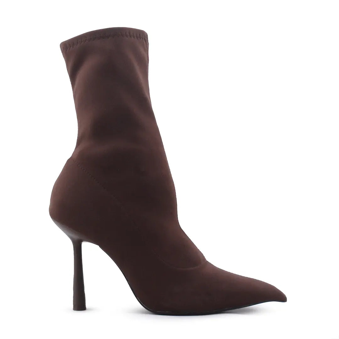 Zara Zipper Textile Ankle Boot