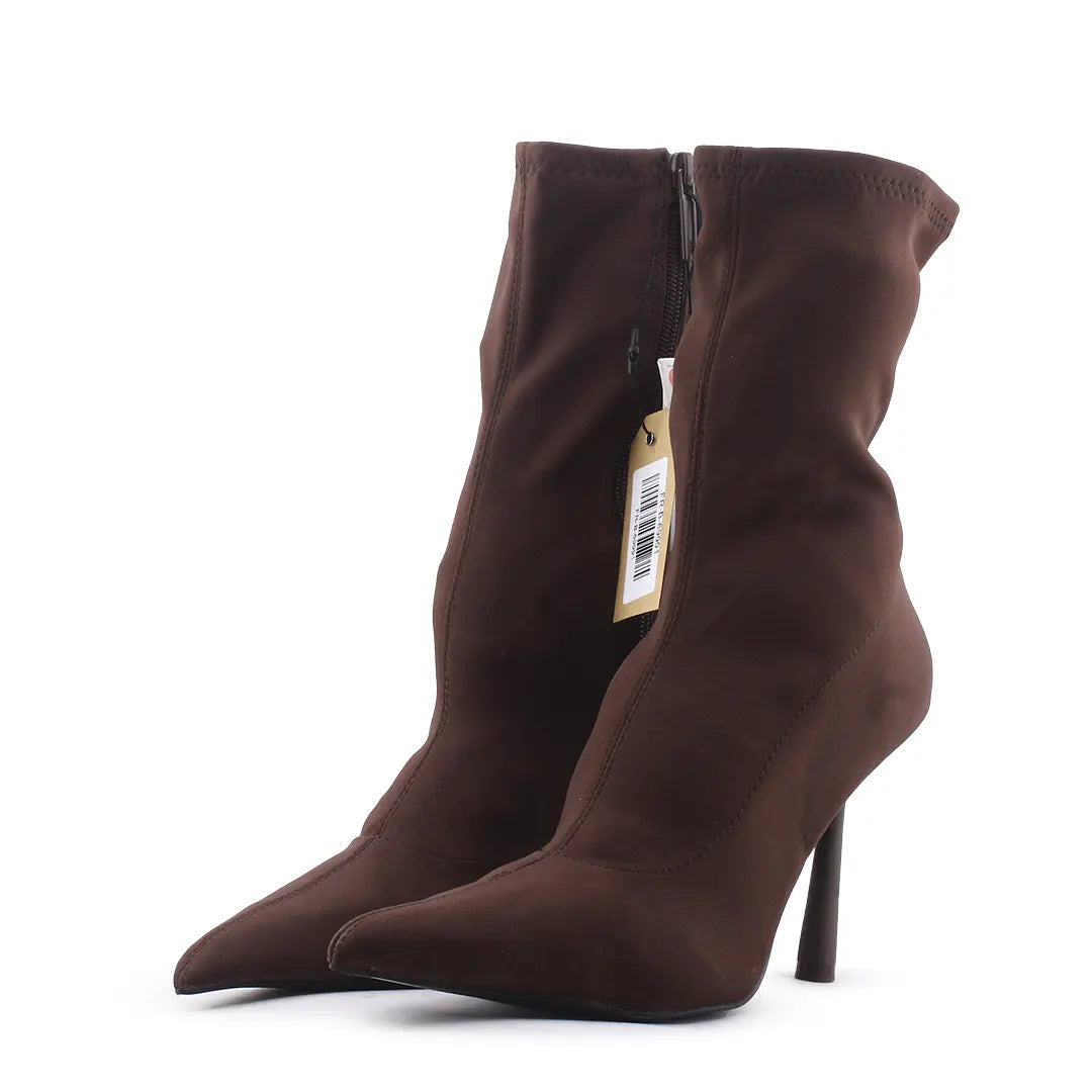 Zara Zipper Textile Ankle Boot