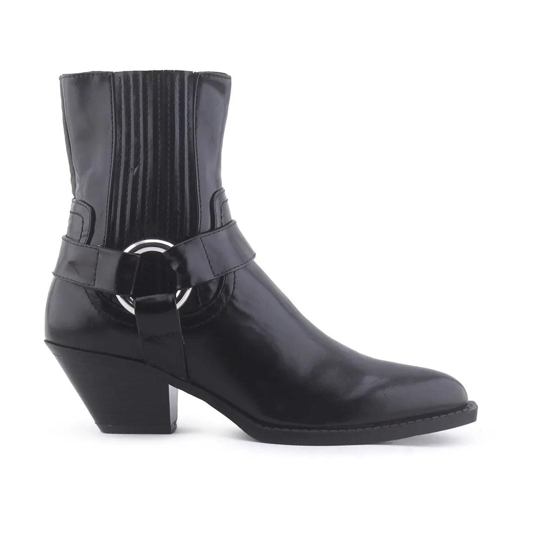 Zara Zipper Stretchable Ankle Boot | 100% Authentic Leather