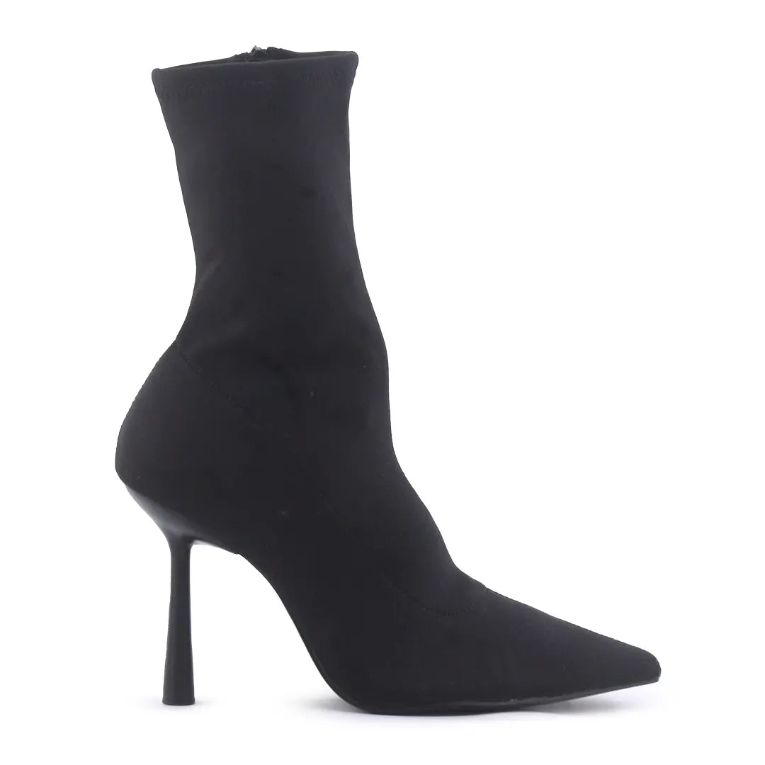 Zara Zipper Textile Ankle Boot
