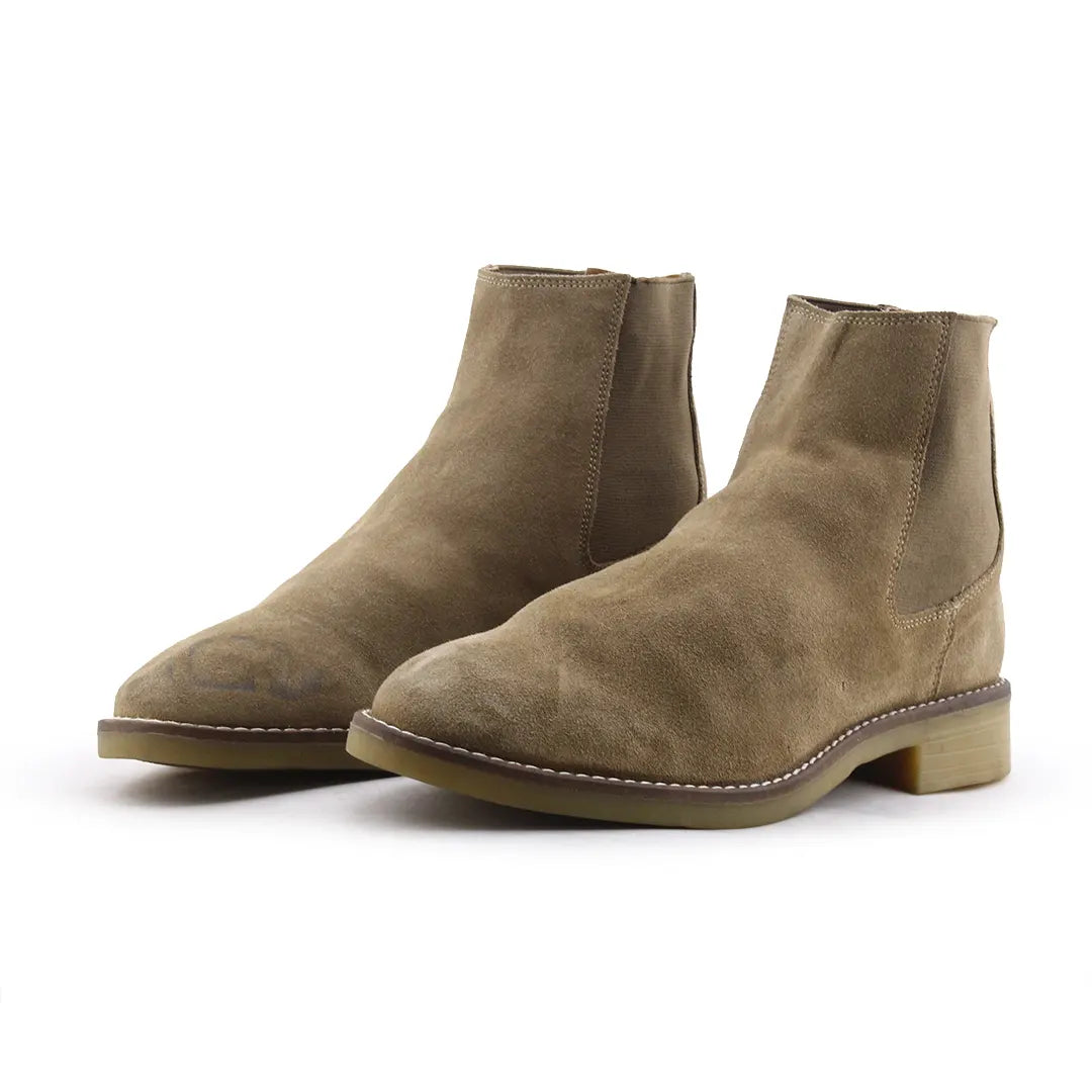 Zara Stretchable Suede Ankle Boot