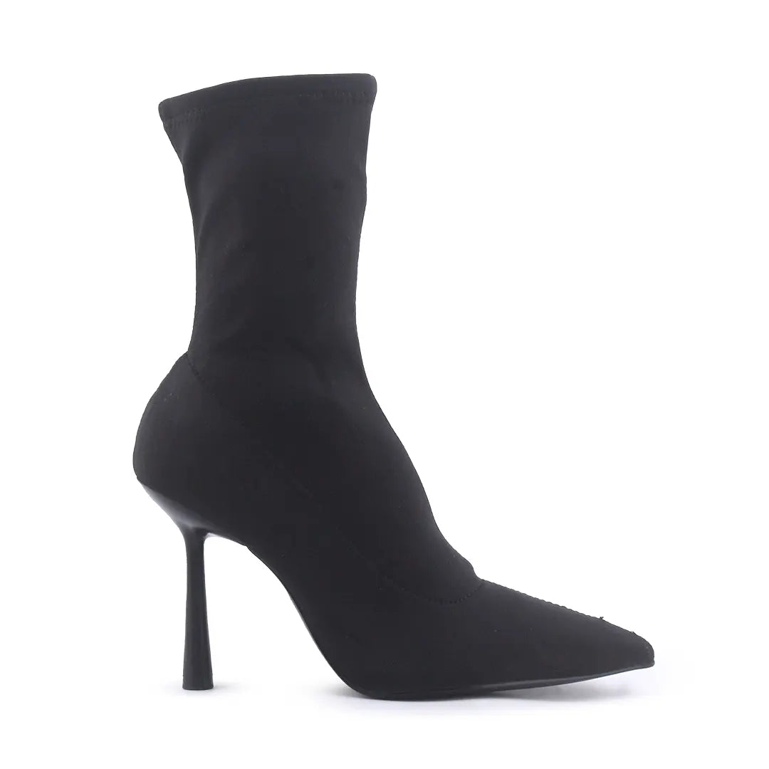 Zara Zipper Textile Ankle Boot