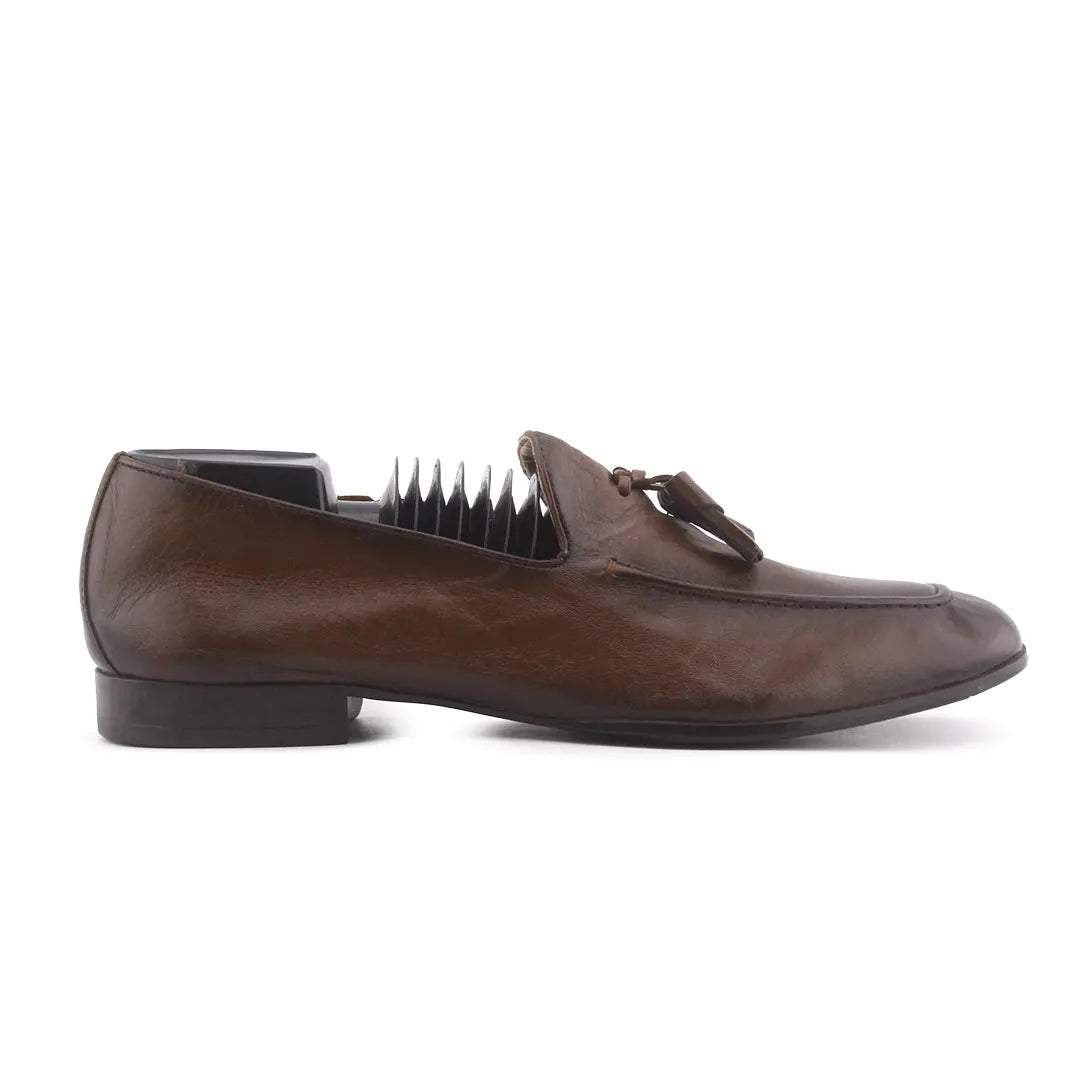 Zara Leather Tassel Loafers