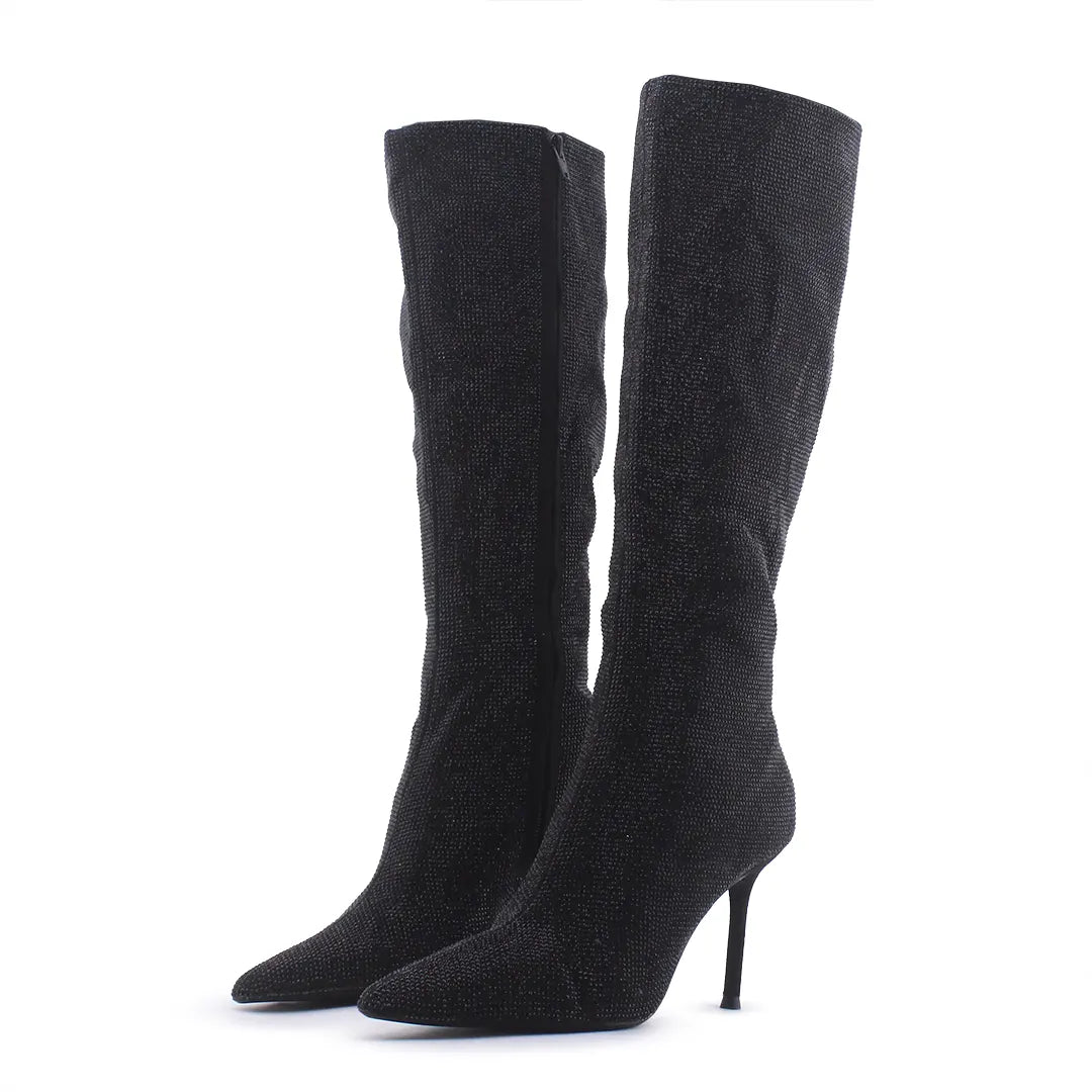 Zara Zipper Knee High Boot