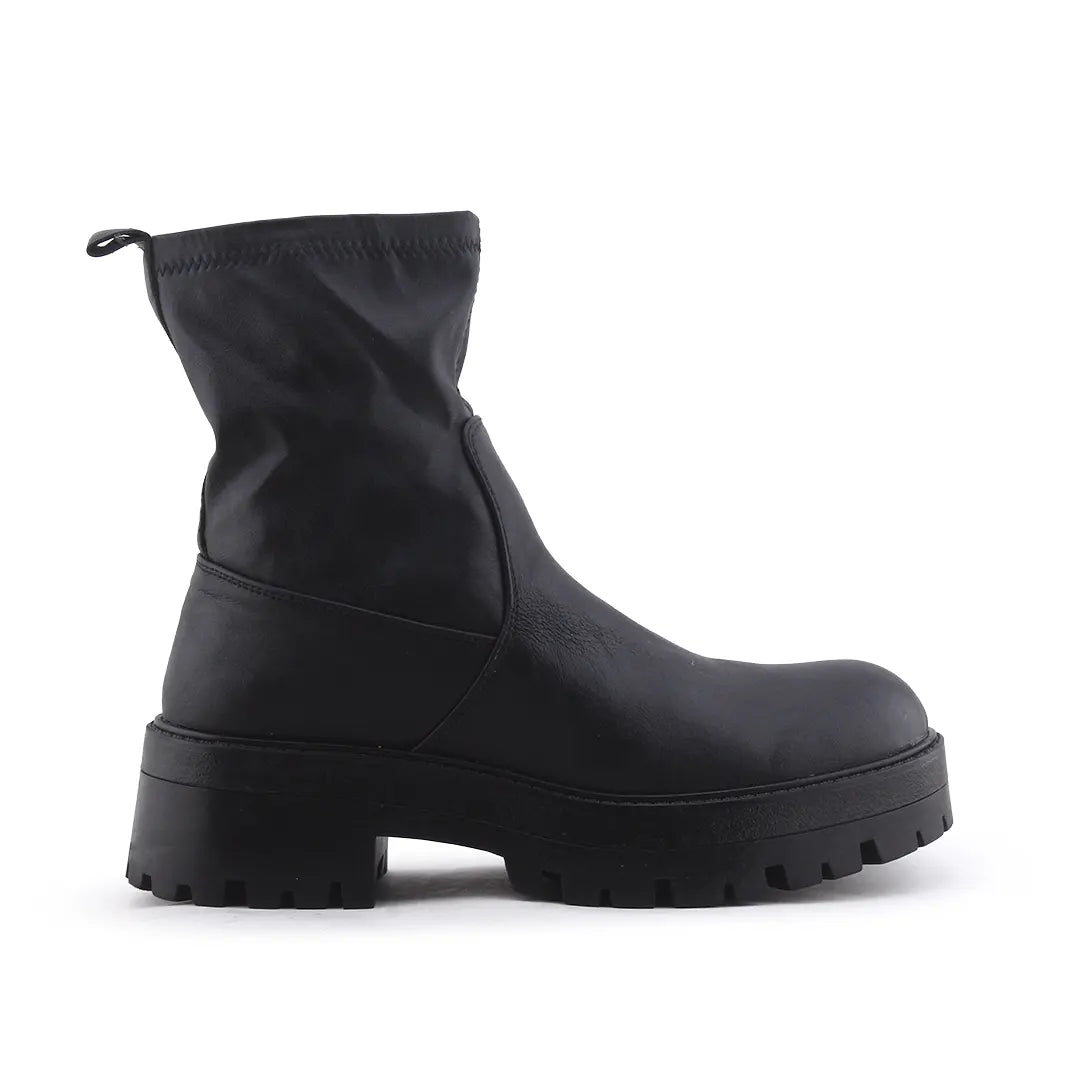 Pull & Bear Zipper Ankle Boot | 100% Authentic Leather