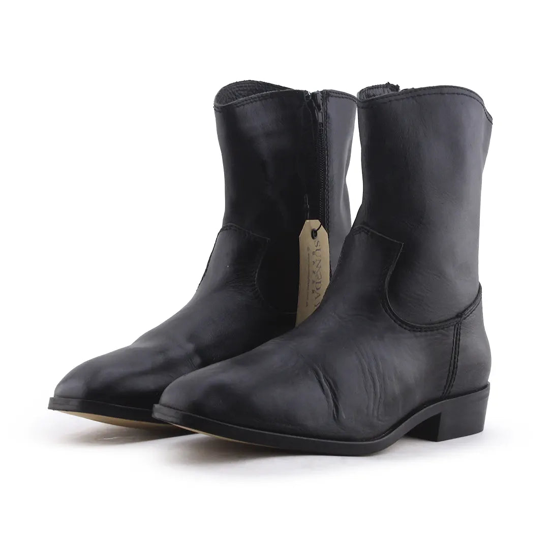 Zara Zipper Ankle Boot | 100% Authentic Leather